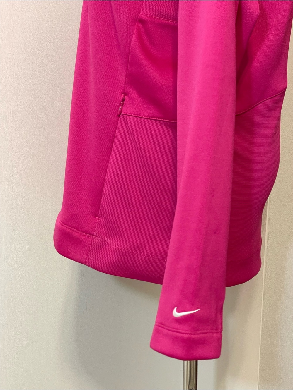 Nike Golf Tour Performance Women’s Therma-Fit Quarter-Zip Pink Pullover Size L - Picture 6 of 11